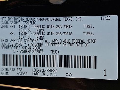 Used 2023 Toyota Tundra SR5 w/ SR5 Convenience Package AWD/4WD image 27