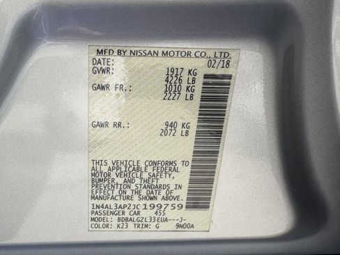 Used 2018 Nissan Altima 2.5 S w/ S Convenience Package image 28