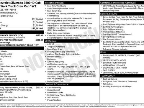 New 2026 Chevrolet Silverado 3500 W/T w/ WT Convenience Package image 17
