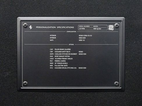 Used 2019 Ferrari 488 Spider Rosso Corsa image 60