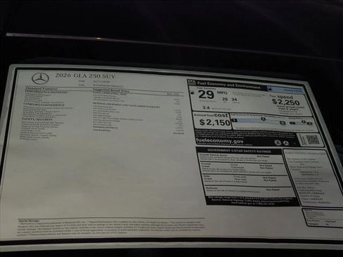 New 2026 Mercedes-Benz GLA 250 GLA 250 image 17