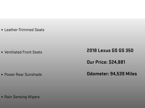Used 2018 Lexus GS 350 F Sport image 18