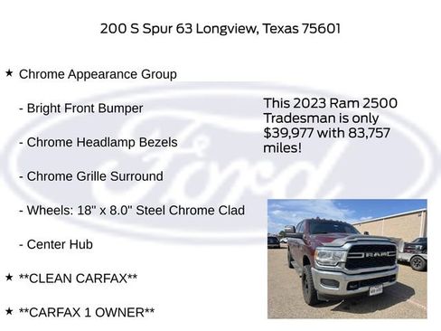 Used 2023 RAM 2500 Tradesman AWD/4WD image 22