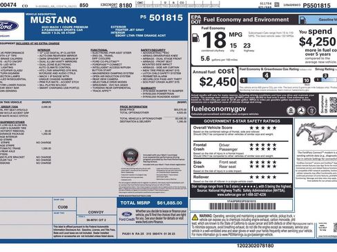 Used 2023 Ford Mustang Mach 1 w/ Equipment Group 700A RWD image 11