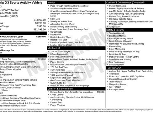 Certified 2023 BMW X3 xDrive30i w/ Premium Package w/ZPA AWD/4WD image 6
