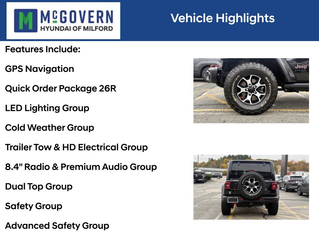 Used 2021 Jeep Wrangler Unlimited Rubicon w/ Dual Top Group AWD/4WD image 4