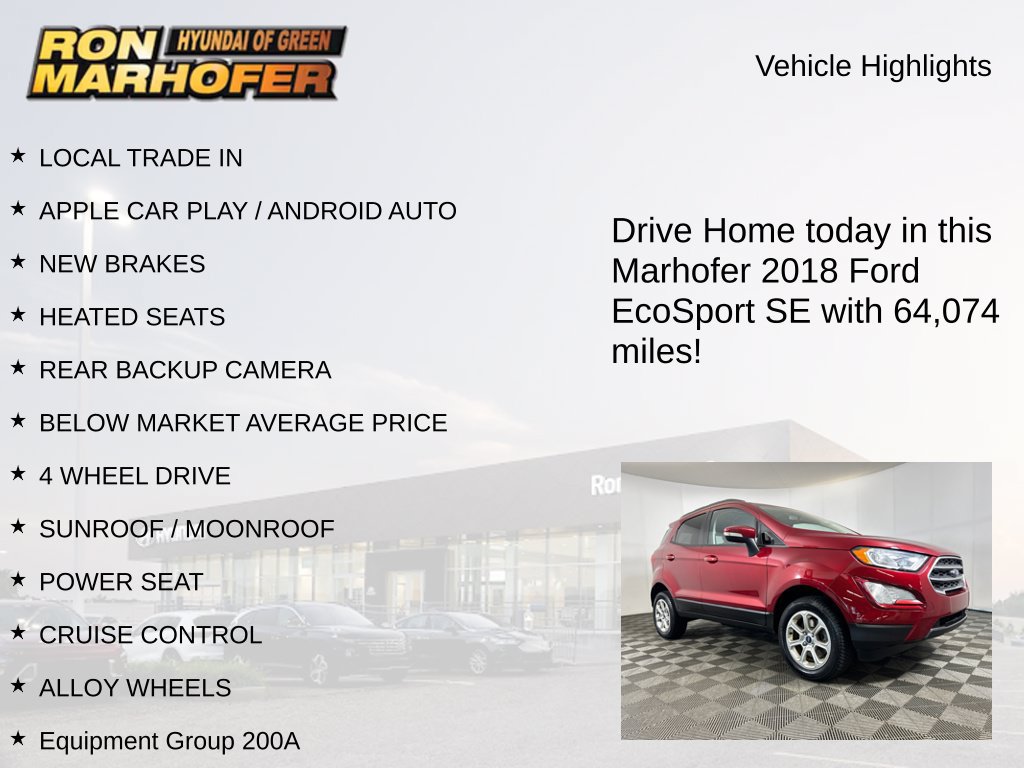 Used 2018 Ford EcoSport SE AWD/4WD image 14