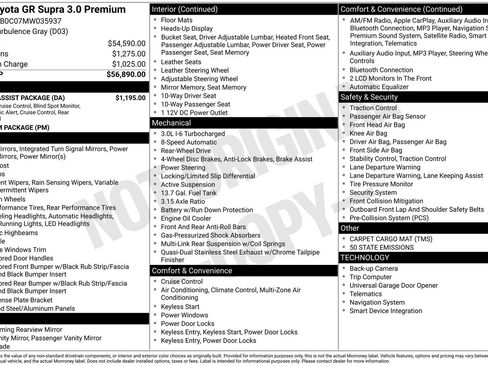 Used 2021 Toyota Supra Premium w/ Driver Assist Package image 25