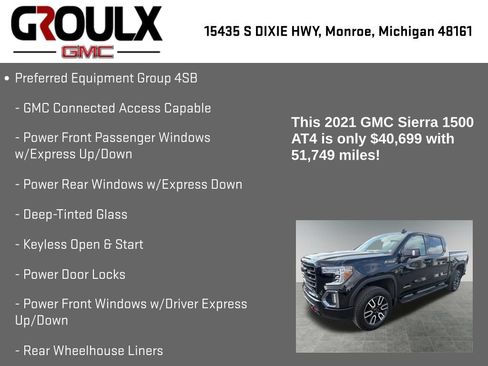 Used 2021 GMC Sierra 1500 AT4 AWD/4WD image 8