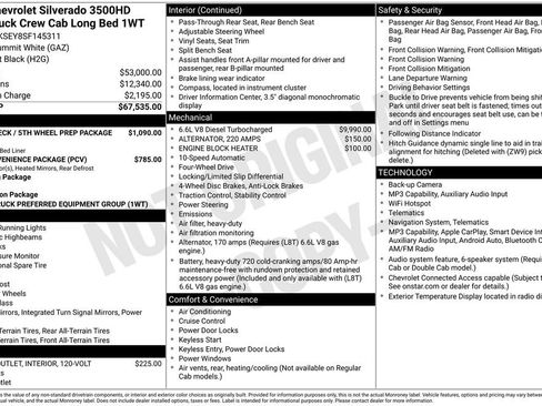 Used 2025 Chevrolet Silverado 3500 W/T AWD/4WD image 6