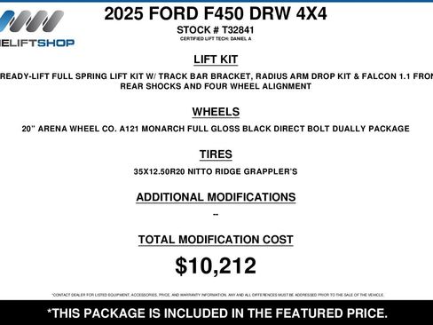Used 2025 Ford F450 XLT w/ 360-Degree Camera Package AWD/4WD image 2