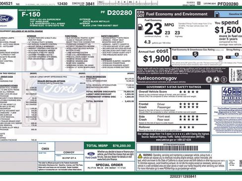 Certified 2023 Ford F150 Lariat w/ Equipment Group 502A High image 42