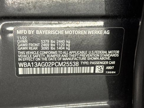 Used 2023 BMW 530e w/ Convenience Package RWD image 21