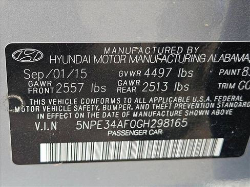Used 2016 Hyundai Sonata Limited w/ Option Group 05 FWD image 14