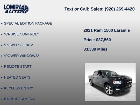 Used 2021 RAM 1500 Laramie AWD/4WD image 27