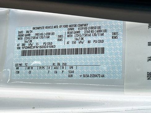 New 2025 Ford E-350 and Econoline 350 Super Duty w/ Power Equipment Group RWD image 18