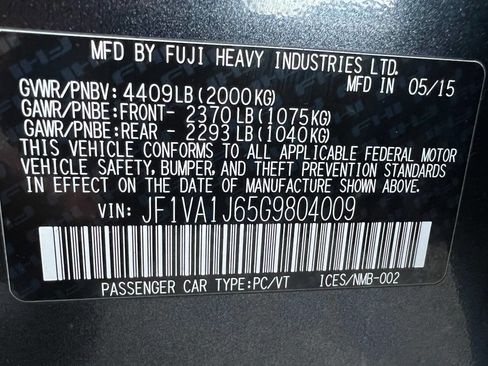 Used 2016 Subaru WRX Limited image 23