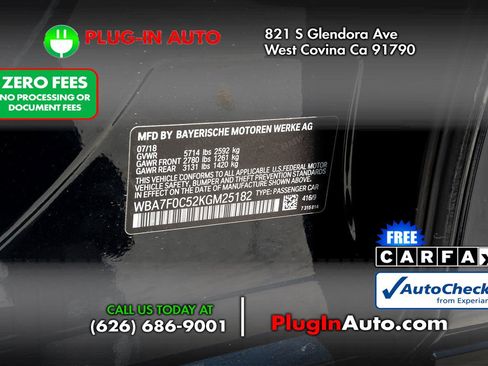 Used 2019 BMW 750i w/ Executive Package RWD image 9