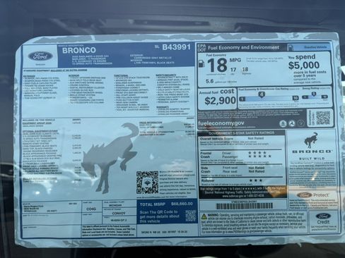 New 2025 Ford Bronco Badlands w/ Sasquatch Package image 2
