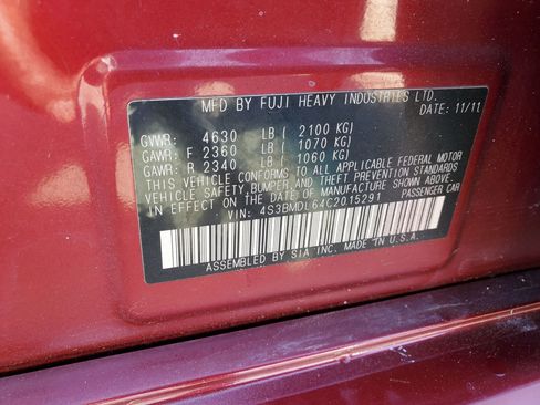 Used 2012 Subaru Legacy 3.6R Limited image 54