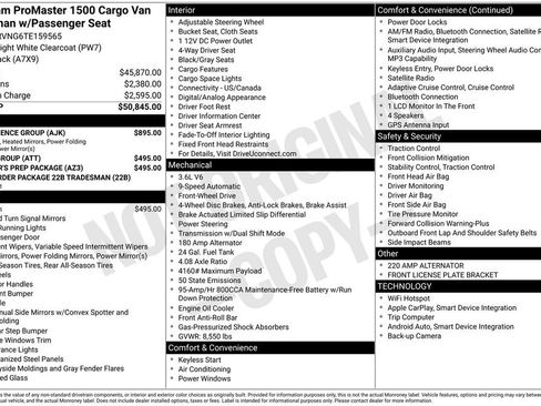 New 2026 RAM ProMaster 1500 w/ Convenience Group image 38