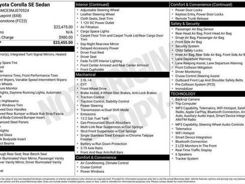 Certified 2021 Toyota Corolla SE FWD image 6
