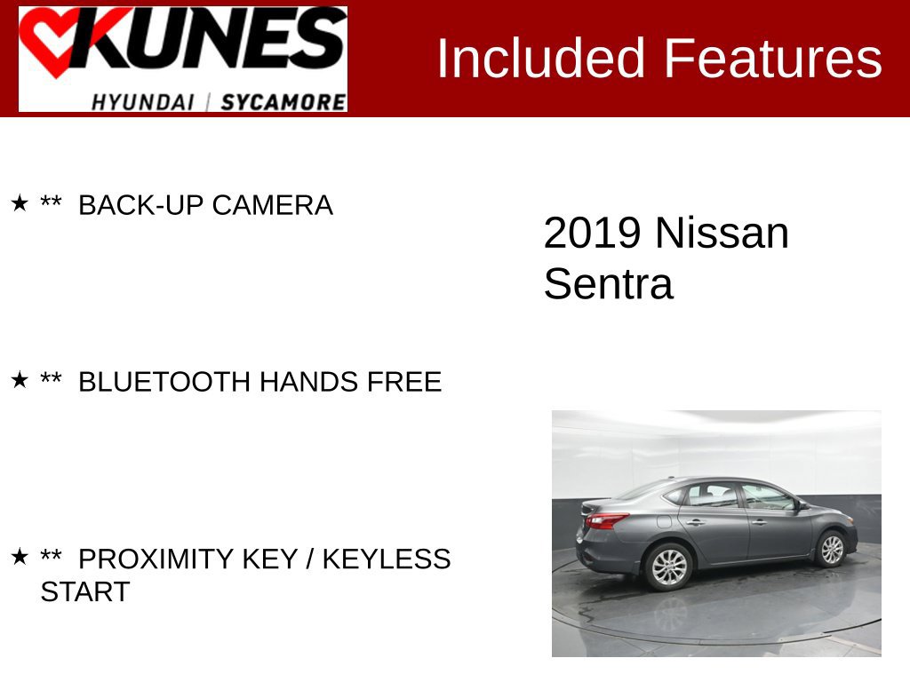 Used 2019 Nissan Sentra SV FWD image 2