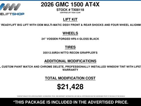 Used 2026 GMC Sierra 1500 AT4X image 2