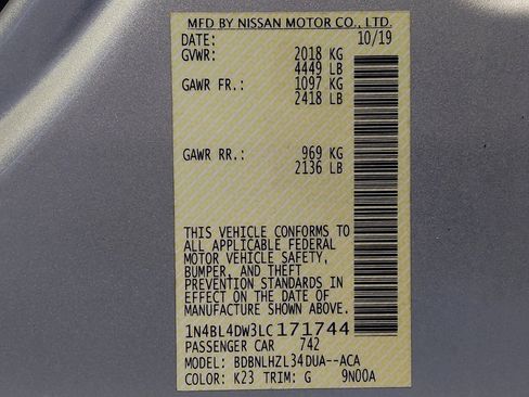 Used 2020 Nissan Altima 2.5 SV AWD/4WD image 33