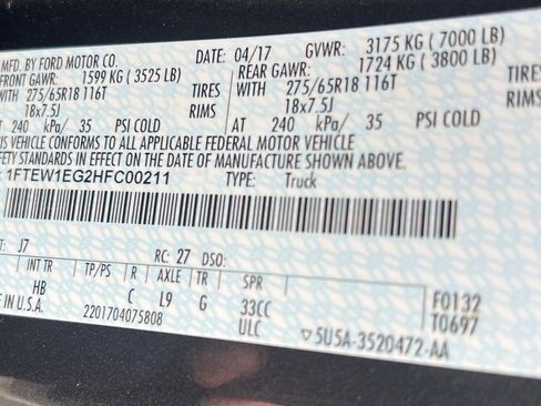 Used 2017 Ford F150 Lariat AWD/4WD image 11