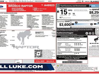 Used 2024 Ford Bronco Raptor w/ Interior Carbon Fiber Pack 6 AWD/4WD video 1