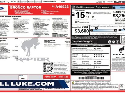 Used 2024 Ford Bronco Raptor w/ Interior Carbon Fiber Pack 6