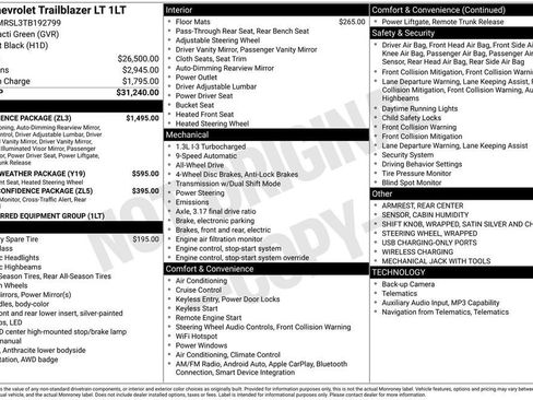 New 2026 Chevrolet TrailBlazer LT w/ Convenience Package AWD/4WD image 11