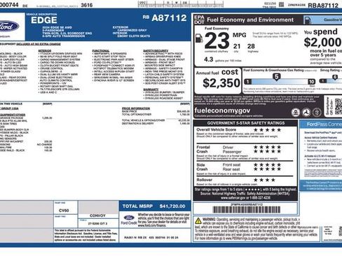 Certified 2024 Ford Edge SE w/ Black Appearance Package image 15