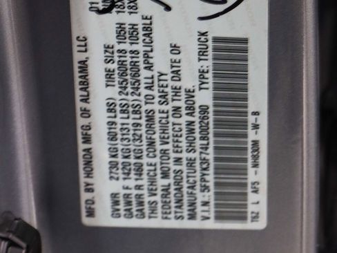 Used 2020 Honda Ridgeline RTL-E image 32