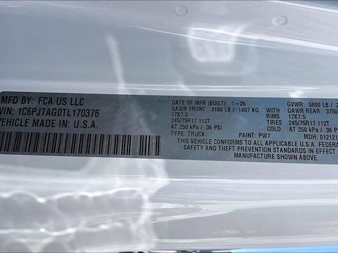 New 2026 Jeep Gladiator Sport AWD/4WD image 13