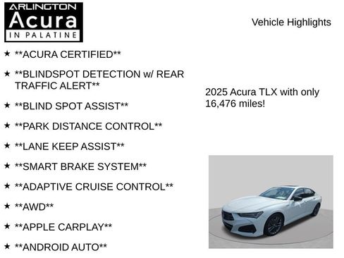 Used 2025 Acura TLX SH-AWD w/ A-SPEC Pkg image 7