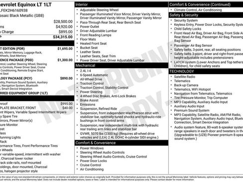 Used 2017 Chevrolet Equinox LT w/ Midnight Edition AWD/4WD image 11