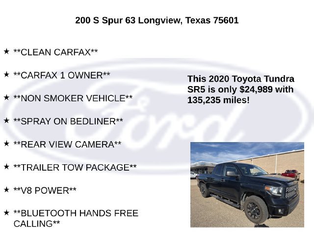 Used 2020 Toyota Tundra SR5 w/ SX Package RWD image 5