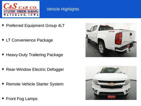 Used 2017 Chevrolet Colorado LT w/ LT Convenience Package AWD/4WD image 7