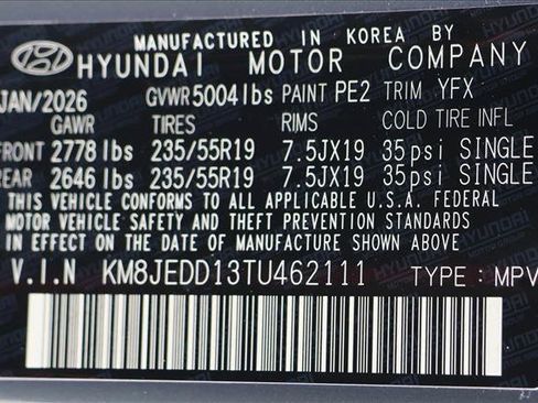 Certified 2026 Hyundai Tucson Limited AWD/4WD image 16
