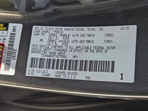 Certified 2026 Toyota Sequoia SR5 w/ SR5 Premium Package AWD/4WD image 24