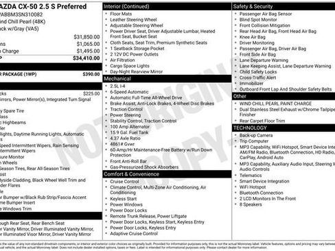 Certified 2025 MAZDA CX-50 AWD 2.5 S w/ Weather Package image 6