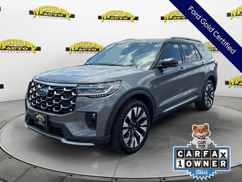 Certified 2025 Ford Explorer Platinum w/ LUX Leather Package AWD/4WD image 1