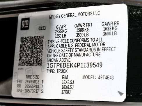 Used 2023 GMC Canyon AT4 w/ Canyon Safety Plus Package image 69