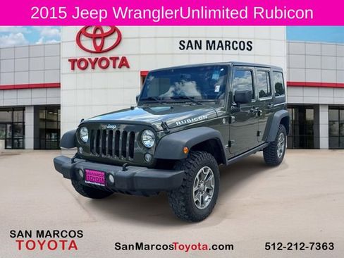 Used 2015 Jeep Wrangler Unlimited Rubicon w/ Connectivity Group AWD/4WD image 1