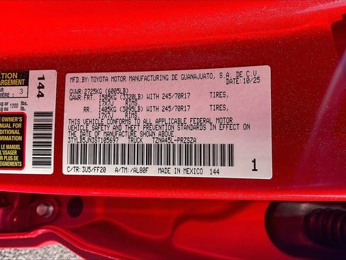 New 2025 Toyota Tacoma SR5 image 17