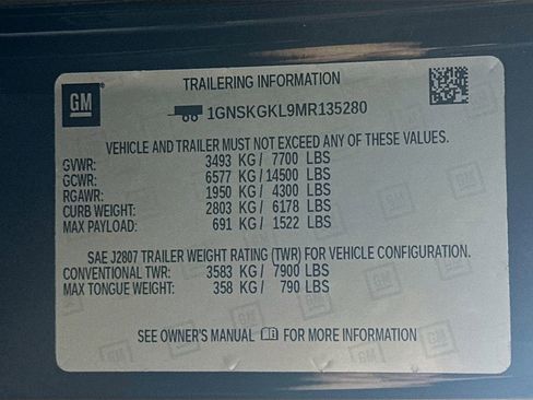 Used 2021 Chevrolet Suburban High Country w/ Premium Package image 37