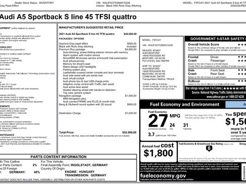 Used 2021 Audi A5 2.0T Premium Plus w/ Premium Plus image 5