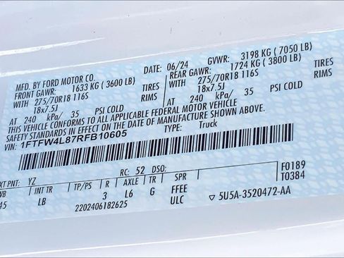 Used 2024 Ford F150 Tremor w/ Bed Utility Package image 32